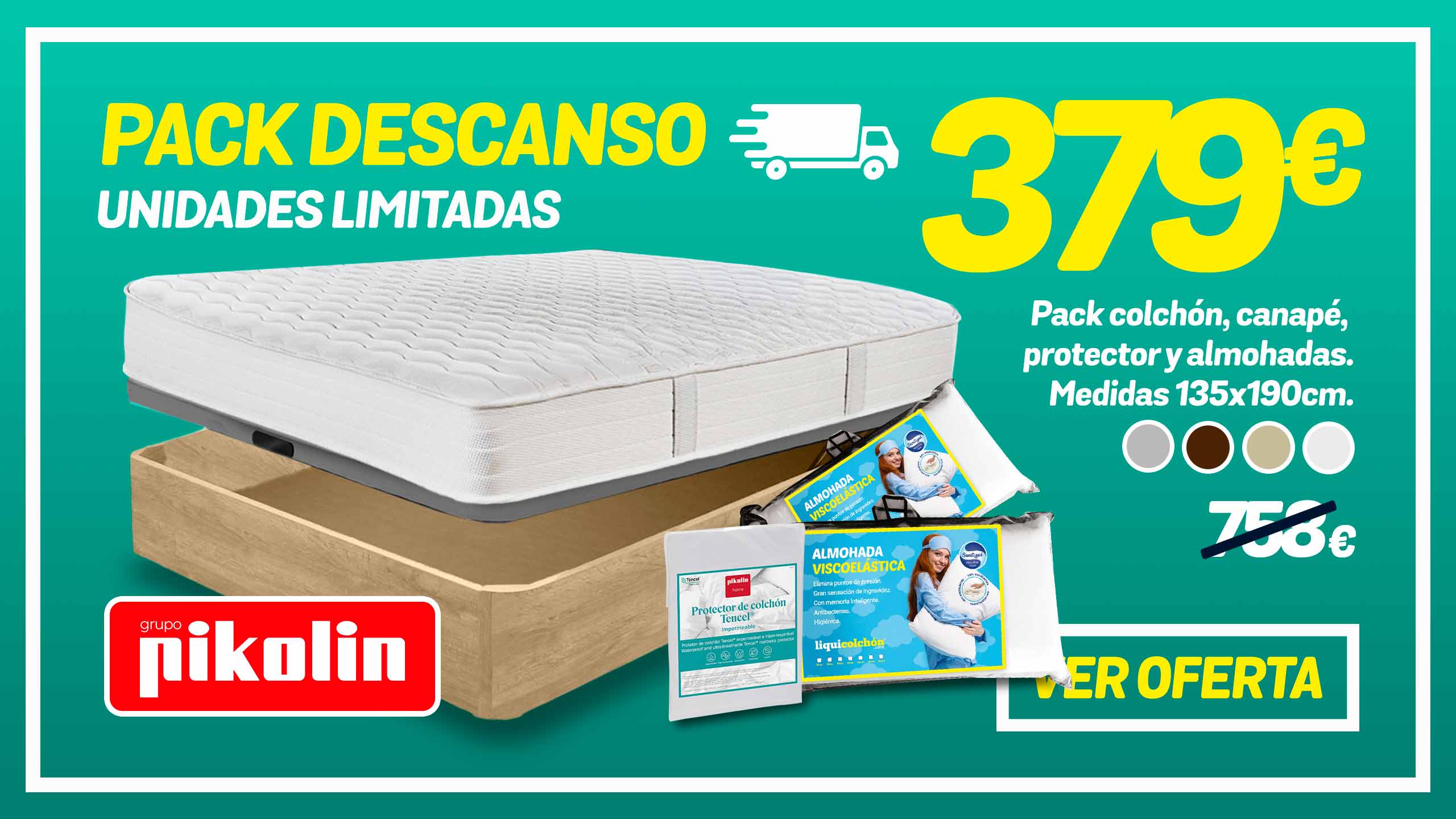 pack colchon canape en oferta